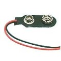 9V battery clip with 6" leads